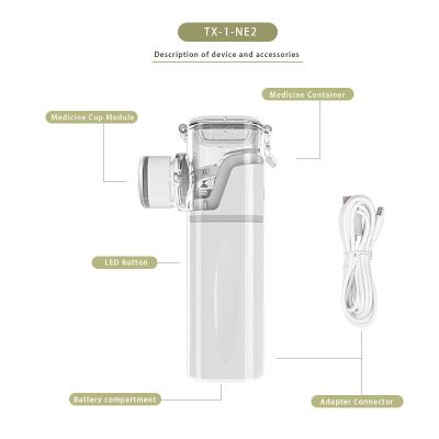 Mesh Nebulizer Dustproof Easy Carry portátil a pilhas