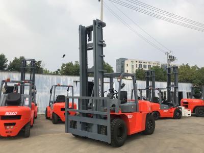 7 Ton Diesel Forklift Truck With 2 Stage Mast Lifting Height 6m