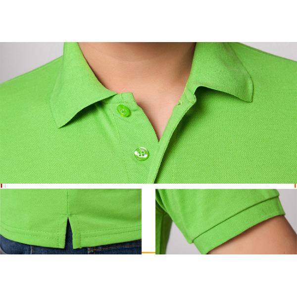 Cotton / Polyester Golf Polo Shirt Knitted Mens Custom Printed Polo Shirts