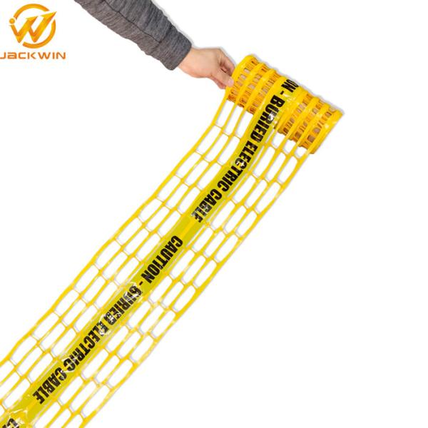 Underground Detectable Warning Mesh Tape CAUTION ELECTRIC CABLE BELOW Size 200mm*100meters