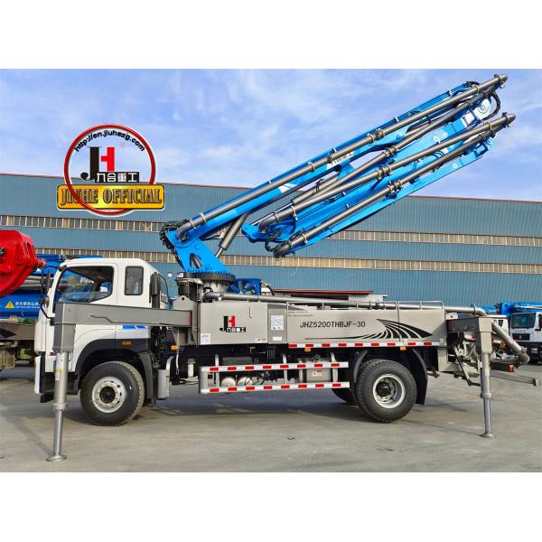 JIUHE Small Concrete Line Pump Truck Boom 30m For Small Project Engineering Construction
