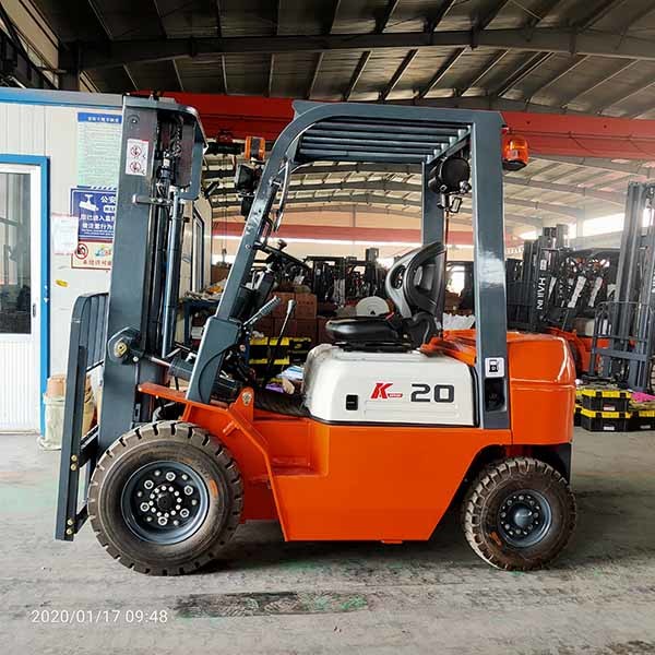 3 Stage Container 4.5 Mast 2T Diesel Forklift Truck ISUZU Diesel Counterbalance Yellow