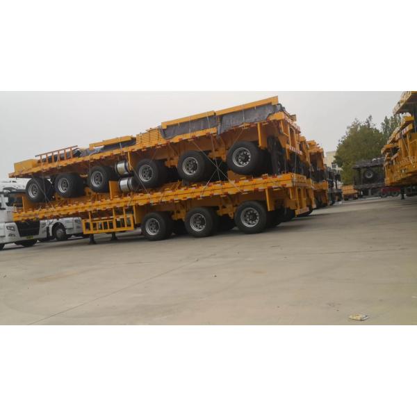 CIMC brand new 4 axles 100t capacity 40FT SPRING SUSPENSION FLATBED SEMI TRAILER for sale