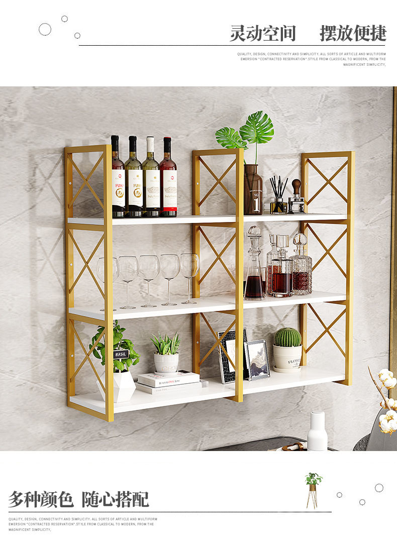 Modular Nordic Wooden Wall Shelf Mount Floating Shelves for Home Decoration