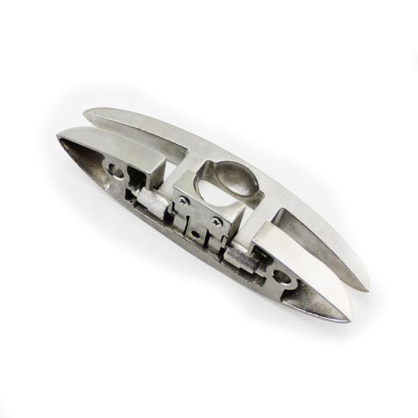 Marine Hardware Fittings 6 Folding Cleat Polished Finish Made of 316 Stainless Steel