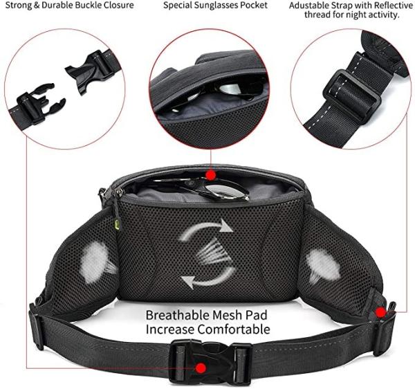 Bum Dog Walking Bag Running Waist Bag For Hiking Cycling