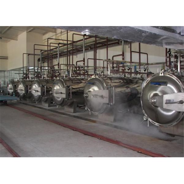 Mackerel Processing Professional Canning Equipment , 30kw Food Canning Machine 