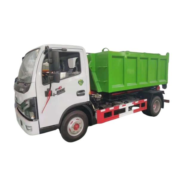 Type d'énergie : Camion-poubelle à bras crochet pur électrique, véhicule de transfert de déchets à crochet en acier inoxydable