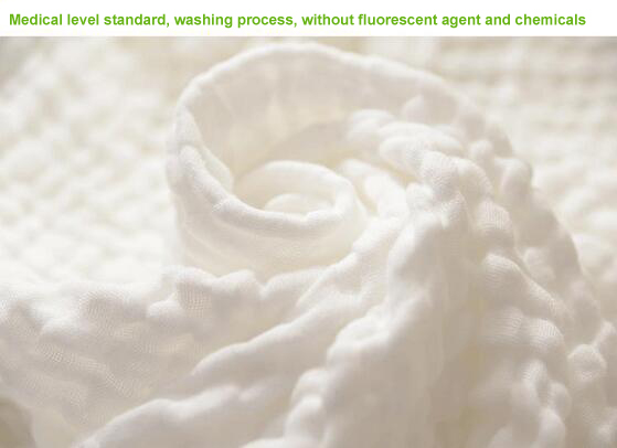 Medical 6 layer gauze bath towel 90x110cm baby quilt washable towel