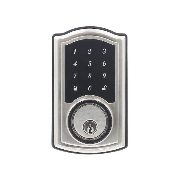 80mm Bluetooth Keypad Door Lock Customized Silver Color For Glass Door