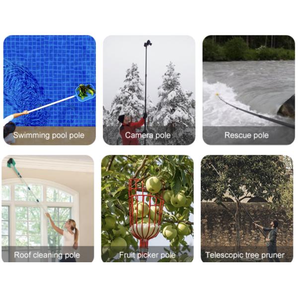 3k соткут трубку волокна углерода выдвигая поляка для электрического прованского поляка гребка