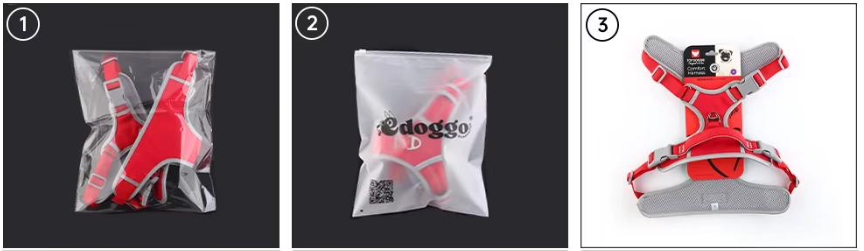 Comfortable Custom Dog Harness Lightweight Pink Pet Vest Reflective Strips Visible At Night