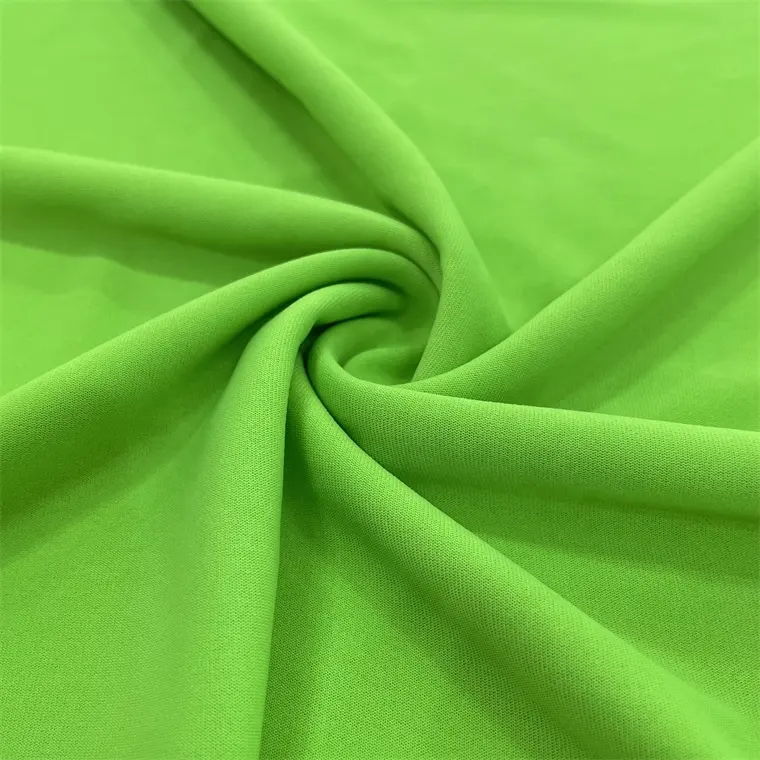 100% полиэстерная вязаная ткань Single Jersey Эластичный 4 Way Stretch водонепроницаемый
