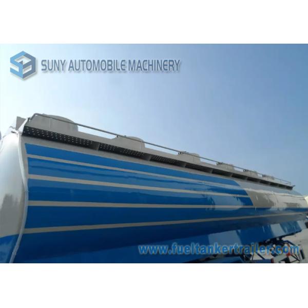 Transportation 48000L Q345 Mild Steel Oil Tank Trailer 3 Axle