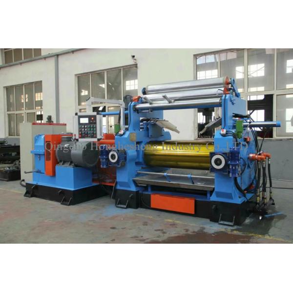 5KW Two Rolls Open Rubber Mixing Mill With Stock Blender