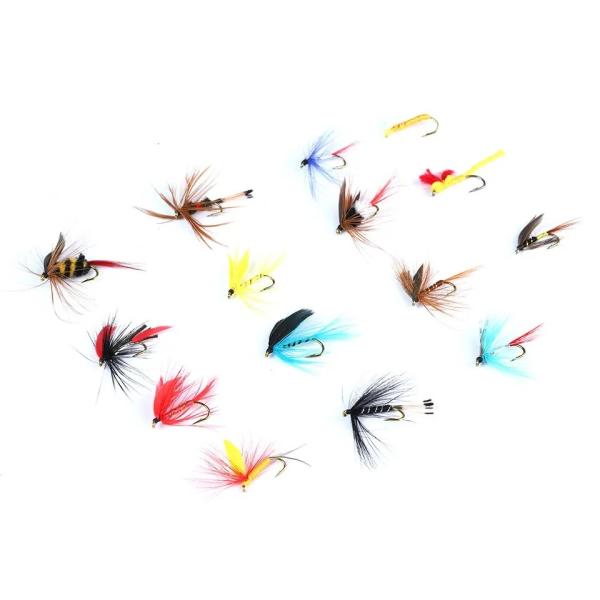 168pcs/Set Fishing Lure Kit Trout Dry Wet Nymph Streamers Fly Fishing Lure Kit