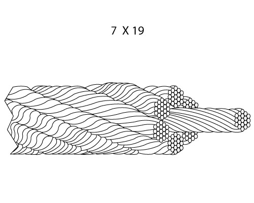Round Marine Grade Stainless Steel Cable For Ship / Offshore Platform