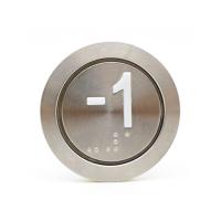 35.6mm Taille Ascenseur Ronde Appel Ascenseur Appuyez sur le bouton avec Braille
