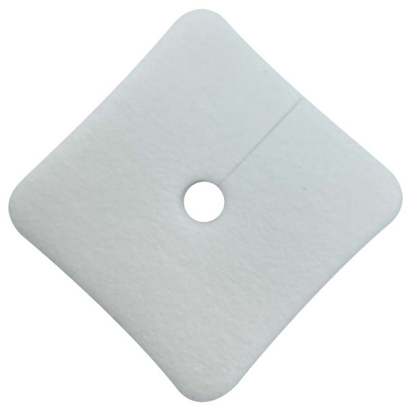 High Absorbency PU Laminated Silicone Foam Dressing With Hole Non Adhesive 7x10cm 9x10cm
