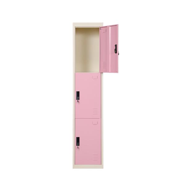 Changing Room 3 Doors Metal Storage Locker Cabinet