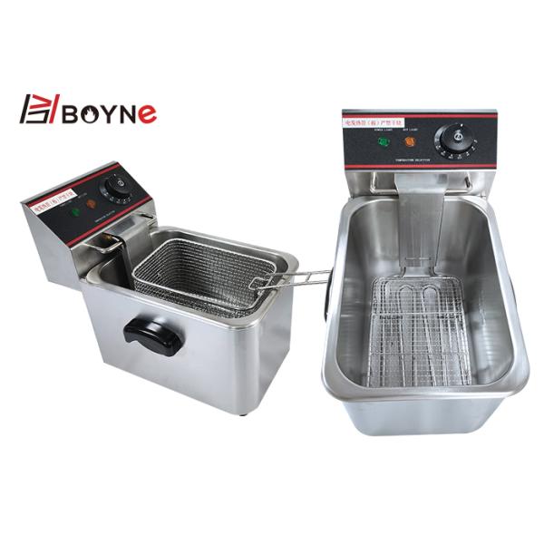 Fried Food 4L Stainless Steel Fryer Restaurant Furnace easy cleaning