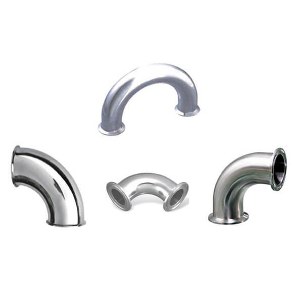 Durable Sanitary Butt Weld Fittings Sanitary Elbow Union Connection For Food Industry Yogurt