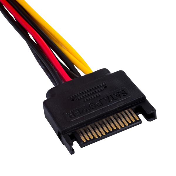 15 Pin SATA Male Molex To IDE Power Cable 4 Pin Female Adapter Extension Cable 15cm