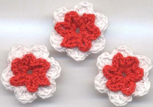 vintage crochet cup mats round motif doilies Crochet Applique headband flowers boutique