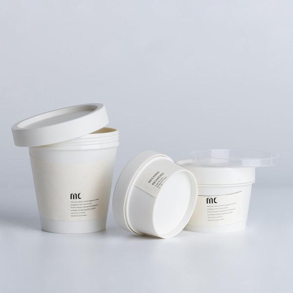PP Material Ice Cream Shaped Plastic Cosmetic Jars 50g 100g 200g OEM Logo (MC-P-526)