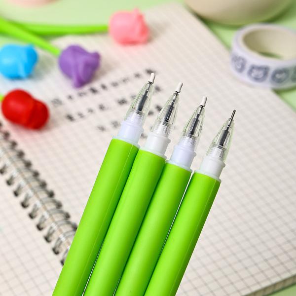 Funny Live Flower Pens, Creative Gel Ink Silicone Flower Pen Bulk, 0.5 Mm Writing Pen For School Office Home, Teacher Student Women, Party Decor Supplies, 6 Pcs/Set (Bellflowers And Animals)