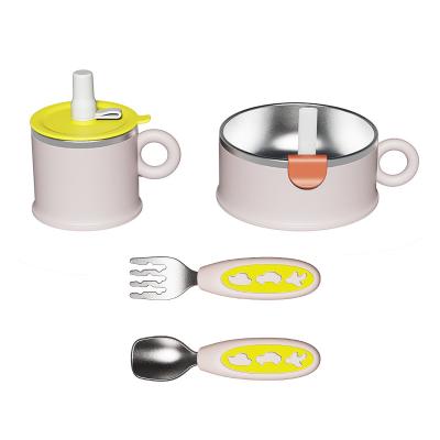Eco Friendly SS316 Infant Tableware Baby Products Silicone Dinnerware Infant Suction Plate