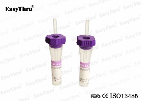 Leakproof Odorless Blood Sample Bottles , Rubber Stopper Blood Sample Container