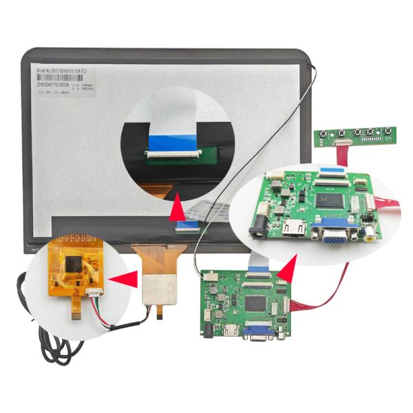 12.1 TFT Touch Screen 1280x800 High Brightness LCD Display Panel I2C Interface