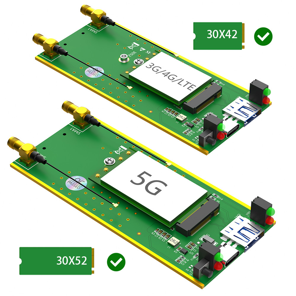 Новая версия NGFF(M.2) клавиатура B на USB 3.0 Адаптер с картой Слот и дополнительное питание для 3G / 4G / 5G Модуль
