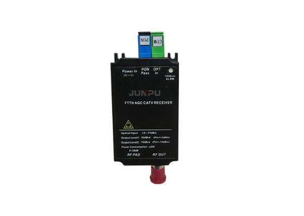 FTTH 1550nm Catv Fiber Optic Receiver / Mini Optical Receiver For Triple Play