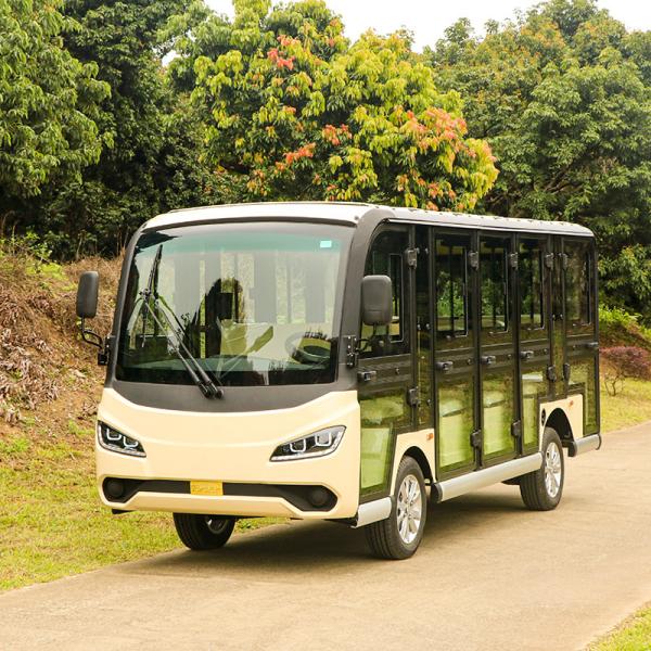 Fully Enclosed 14 Passenger Electric Sightseeing Shuttle Bus
