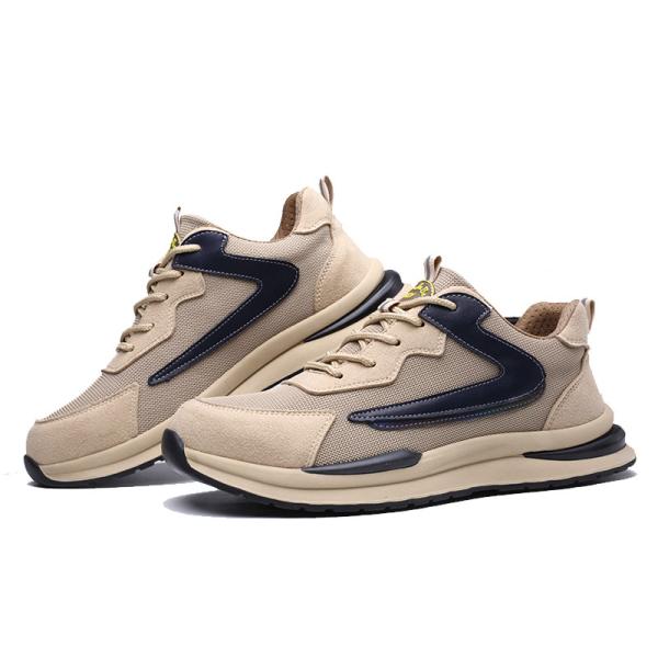 Shengjie New Men'S Anti-Smash Anti-Puncture Work Shoes Microfiber Leather Walking Style Safety Shoes