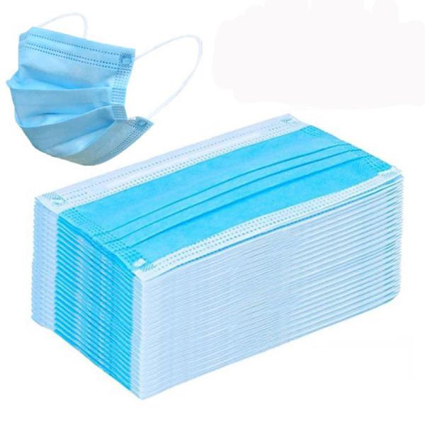 Protective Disposable Face Mask / Melt Blown 3 Ply Non Woven Face Mask