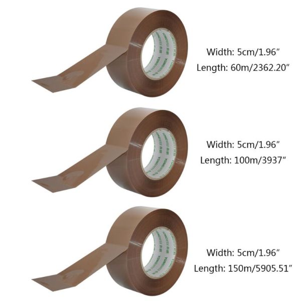 Heavy-Duty 48mm BOPP Shipping Box Packaging Tape Industrial Strength 100m Length for Office Storage Quiet Strong for Moving