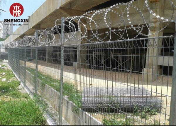High Security BRC Mesh Fence Hot Dipped Galvanized For Highway