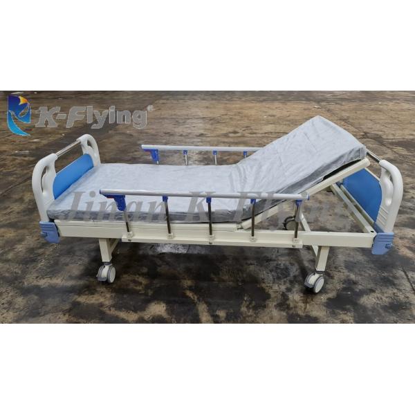 Cold Rolled Steel Portable 1 Crank Hospital Bed Manual Folding