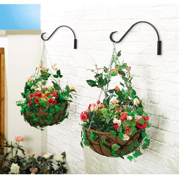 Стандартный черный вращающийся растение крючок для подвешивания цветочной корзины ветровой колокол фонарь и многое другое