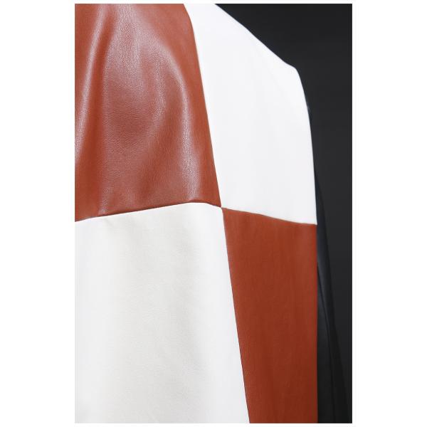 Bouton piquant respirable de douille de couleur de haute couture le long a cultivé des vestes de cuir de base-ball d'unité centrale