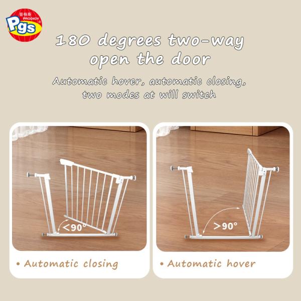 Baby Safety Metal Doorway Gate Safety Dog Gate For Stairs Adjustable Width Safety Gate For Child