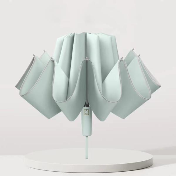 Metal Shaft 10K Reverse Windproof Sombrinha Umbrella Corporate Gift Set Custom Logo