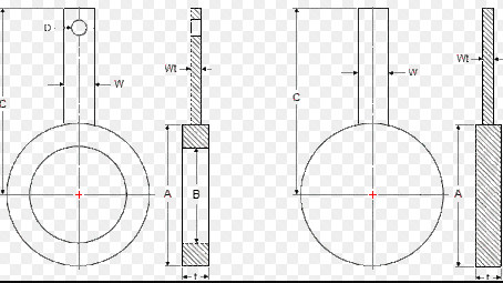 UNS N08825 FORGED Spade Flange , INCOLOY 825 Flanges Class 150 -2500 PN6 - PN100