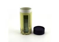 Emballage sensible de tube de papier de cylindre avec la fenêtre claire de PVC pour le déploiement de produit