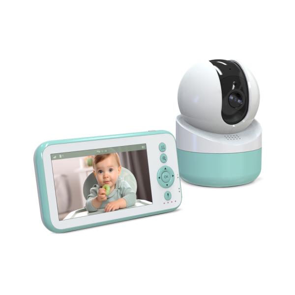 1080P Wireless Baby Monitor with Pan-Tilt Night Vision and Two-Way Audio