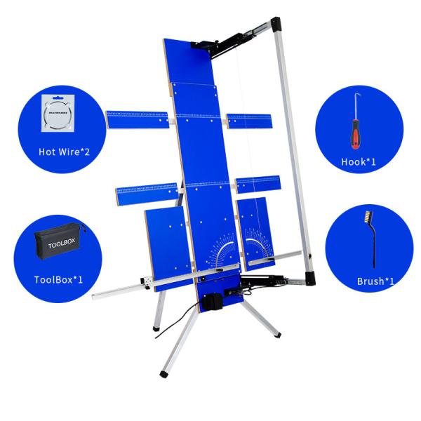 Máquina de corte quente azul do fio 110V-240V com asas