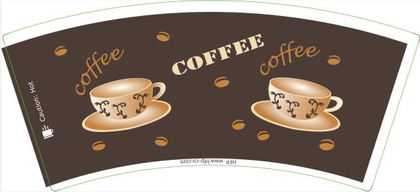 Eco Friendly Durable Paper Cup Fan 260gsm Coated Biodegradable For Tea